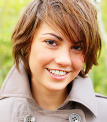 woman smiling